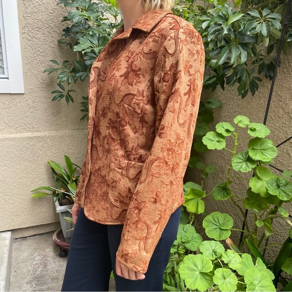 Vintage tan tapestry jacket - Picture 6 of 14